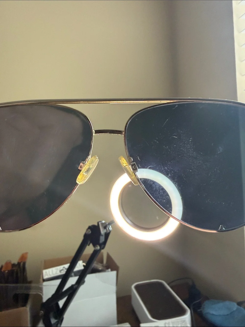 Quay X Desi Perkins HIGH KEY Sunglasses Silver Metal Frames Mirror Lens